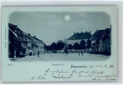 Saarunion Saarunion Hauptplatz Mondscheinkarte x / Saverne /Arrond. de Saverne
