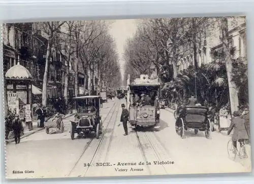 Nice Alpes Maritimes Nice Strassenbahn Avenue Victoire * / Nice /Arrond. de Nice