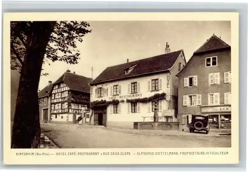 Kintzheim Kintzheim Elsass Hotel Cafe Restaurant Aux Deux-Clefs * / Kintzheim /Arrond. de Selestat-Erstein
