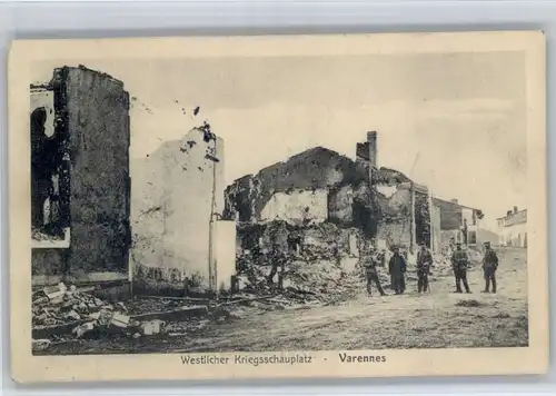 Varennes-en-Argonne Zerstoerung / Varennes-en-Argonne /Arrond. de Verdun