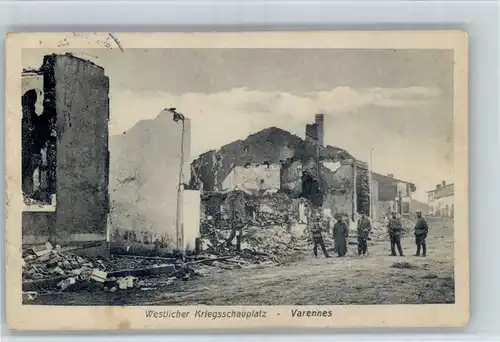 Varennes-en-Argonne Zerstoerung / Varennes-en-Argonne /Arrond. de Verdun