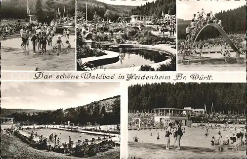 Heidenheim Brenz Waldbad Schwimmbad  / Heidenheim an der Brenz /Heidenheim LKR