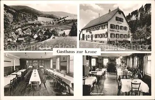 Huzenbach Gasthaus-Pension zur Krone Bahnpost / Baiersbronn /Freudenstadt LKR