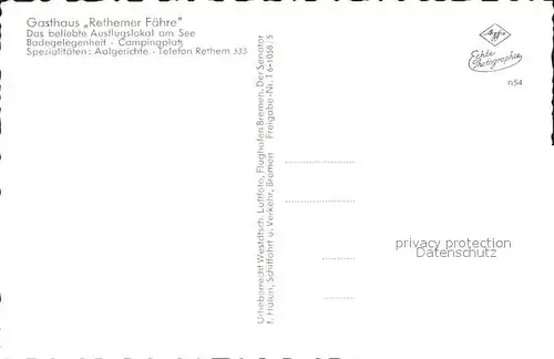 Rethem Gasthaus Rethemer Faehre Fliegeraufnahme / Rethem (Aller) /Soltau-Fallingbostel LKR