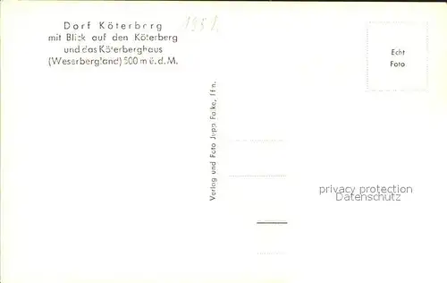 Koeterberg Koeterberghaus / Luegde /Lippe LKR