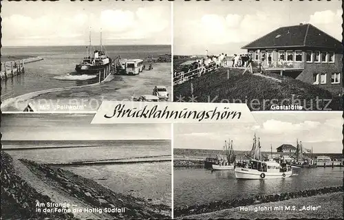 Nordstrand Strucklahnungshoern M.S. Pellworm Halligfahrt M.S. Adler  / Nordstrand /Nordfriesland LKR