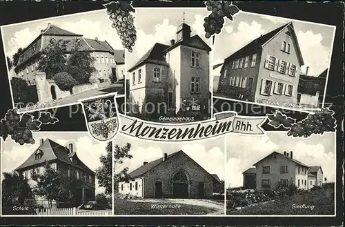 Monzernheim Baeckerei Babel Schule Sickinger-Strasse Winzerhalle / Monzernheim /Alzey-Worms LKR