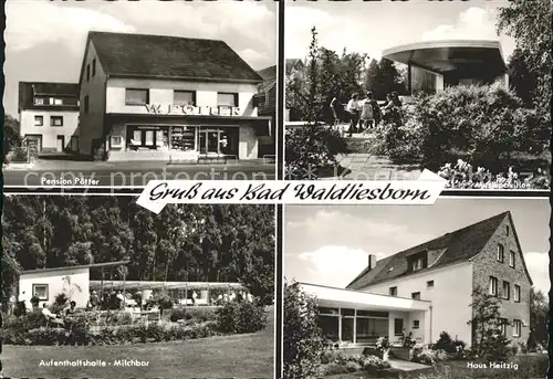 Bad Waldliesborn Pension Poetter Haus Heitzig Musikpavillon Milchbar  / Lippstadt /Soest LKR