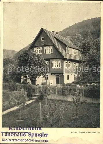 Klosterreichenbach Kinderheim Landhaus Spingler  / Baiersbronn /Freudenstadt LKR