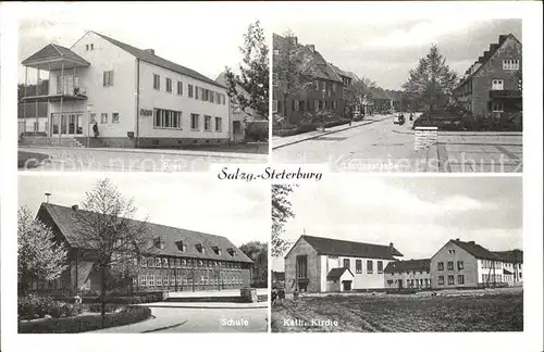 Salzgitter Steternburg Post Lindenstrasse Schule Kirche / Salzgitter /Salzgitter Stadtkreis