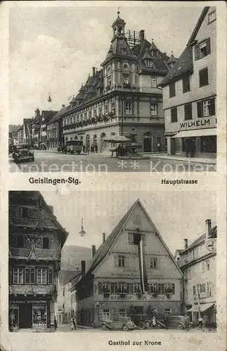 Geislingen Steige Hauptstrasse Gasthof zur Krone  / Geislingen an der Steige /Goeppingen LKR
