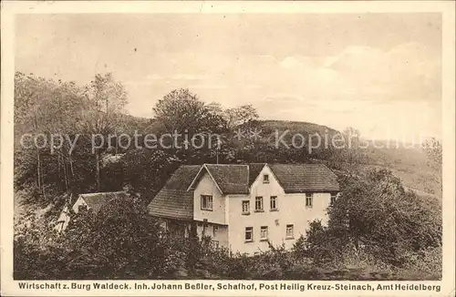 Heidelberg Neckar Burg Waldeck Inh. Johann Bessler Schafhof  / Heidelberg /Heidelberg Stadtkreis