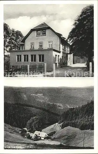 Gemeinreuth Wald Frankenwald Blick ins Thiemitztal Gasthaus Gemeinreuth / Schwarzenbach a.Wald /Hof LKR