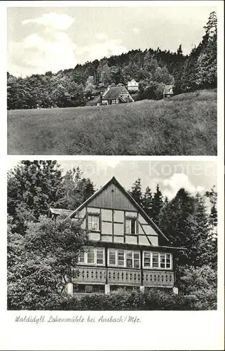 Ansbach Mittelfranken Waldidyll Lokenmuehe Gasthaus  / Ansbach /Ansbach LKR