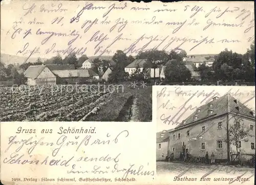 Schoenhaid Oberpfalz Gasthaus zum weissen Ross / Wiesau /Tirschenreuth LKR