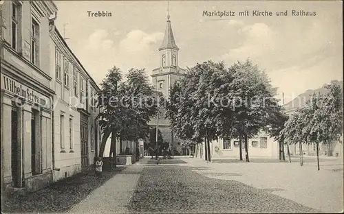 Trebbin Marktplatz Kirche Rathaus / Trebbin /Teltow-Flaeming LKR