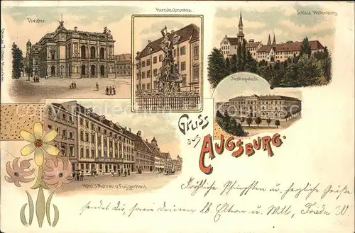 Augsburg Theater Schloss Woellenburg Justizpalast / Augsburg /Augsburg LKR