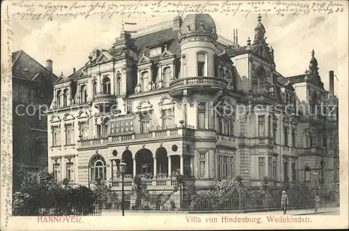 Hannover Villa von Hindenburg Wedekindstr. / Hannover /Region Hannover LKR