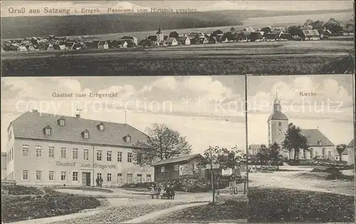 Satzung Panorama vom Hirtstein Kirche Gasthof zum Erbgericht / Marienberg /Erzgebirgskreis LKR