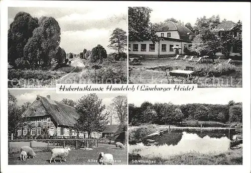 Handeloh Bahnhof Buesenbachtal Hubertusklause Altes Bauernhaus Schwimmbad / Handeloh /Harburg LKR