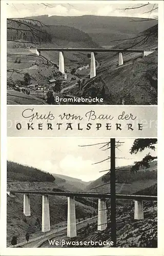 Okertalsperre Bramkebruecke Weisswasserbruecke / Goslar /Goslar LKR