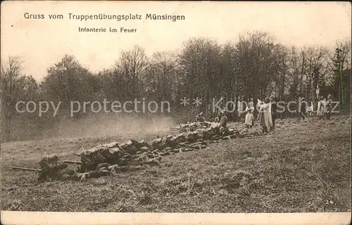 Muensingen Truppenuebungsplatz Infanterie im Feuer  / Muensingen /Reutlingen LKR
