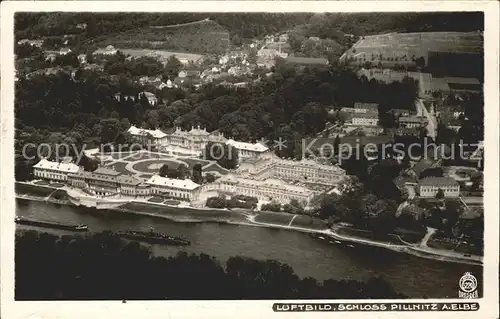 Dresden Fliegeraufnahme Schloss Pillnitz a. Elbe / Dresden /Dresden Stadtkreis