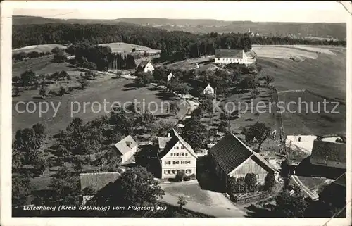 Backnang Fliegeraufnahme Lutzenberg Gasthaus Pension Schoene Aussicht / Backnang /Rems-Murr-Kreis LKR