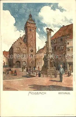 Mosbach Baden Rathaus / Mosbach /Neckar-Odenwald-Kreis LKR