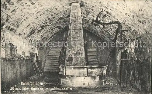 Tuebingen 50 mtr. tiefer Brunnen im Schlosskeller / Tuebingen /Tuebingen LKR