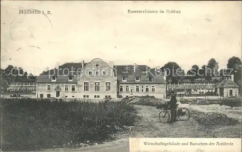 Muellheim Baden Kasernenbauten im Rohbau Wirtschaftsgebaeude Baracken der Artillerie / Muellheim /Breisgau-Hochschwarzwald LKR
