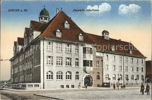 Speyer Rhein Zeppelin-Schulhaus / Speyer /Speyer Stadtkreis