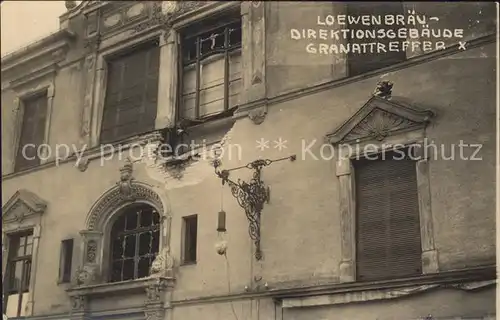 Muenchen Loewenbraeu-Direktionsgebaeude Granattreffer / Muenchen /Muenchen LKR