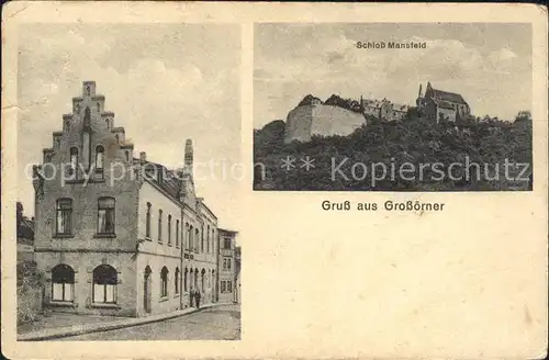 Grossoerner Bahnpost Schloss Mansfeld / Mansfeld Suedharz /Mansfeld-Suedharz LKR