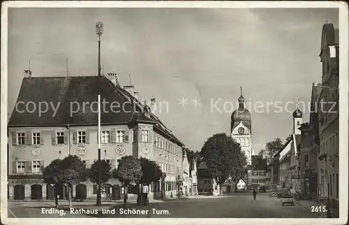 Erding Rathaus Schoeber Turm / Erding /Erding LKR