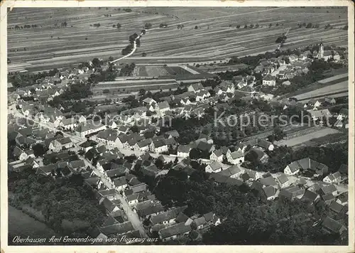 Oberhausen Rheinhausen Breisgau Fliegeraufnahme / Rheinhausen /Emmendingen LKR