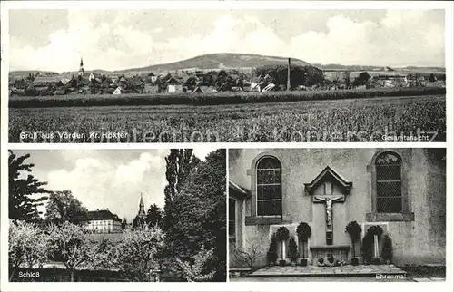 Voerden Hoexter Schloss Ehrenmal / Marienmuenster /Hoexter LKR