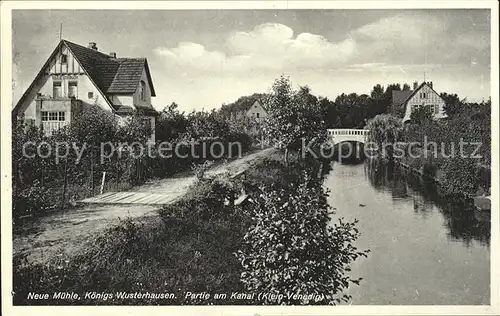 Koenigs-Wusterhausen Neue Muehle Kanal / Koenigs Wusterhausen /Dahme-Spreewald LKR