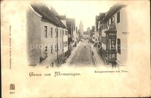 Memmingen Kempterstrasse mit Tor / Memmingen /Memmingen Stadtkreis