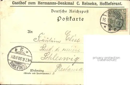 Hermannsdenkmal Bismarkstein / Detmold /Lippe LKR