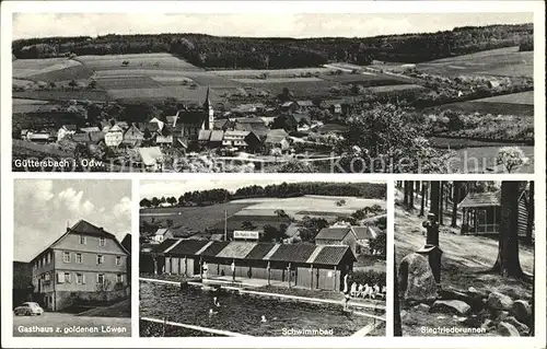 Guettersbach Gasthaus zum goldenen Loewen / Mossautal /Odenwaldkreis LKR