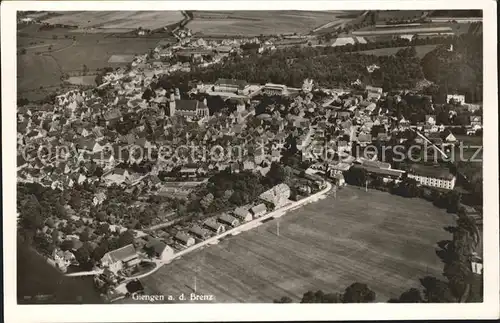 Giengen Brenz Fliegeraufnahme / Giengen an der Brenz /Heidenheim LKR