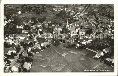 Gemuenden Westerwald Fliegeraufnahme / Gemuenden /Westerwaldkreis LKR