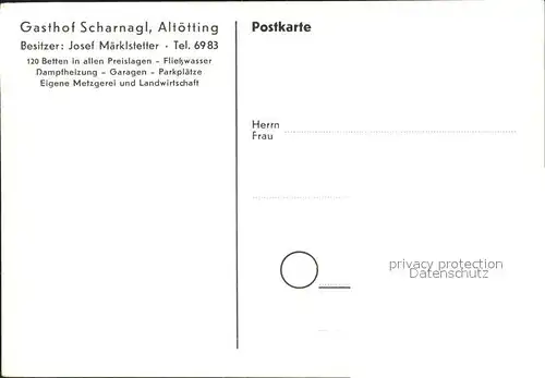 Altoetting Gasthaus Scharnagel Josef Maerklstetter / Altoetting /Altoetting LKR