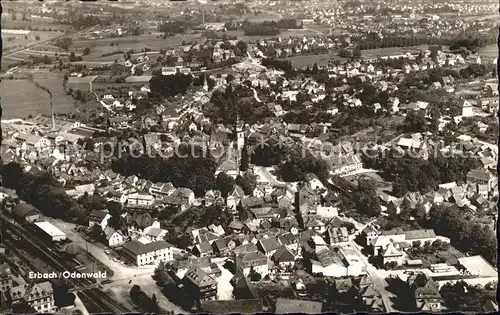 Erbach Odenwald Fliegeraufnahme / Erbach /Odenwaldkreis LKR