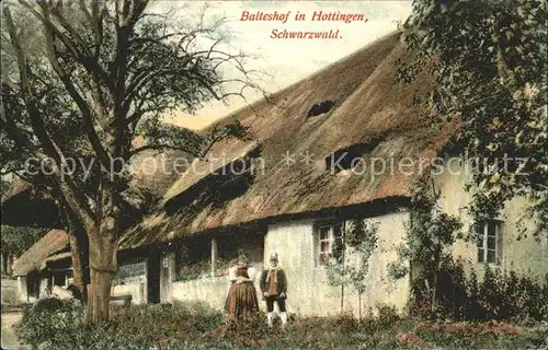 Hottingen Rickenbach Balteshof Bauern in Tracht / Rickenbach /Waldshut LKR