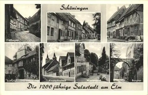 Schoeningen Salzstrasse Schlossdomaene Cathagen / Schoeningen /Helmstedt LKR