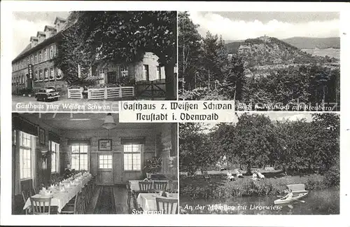 Neustadt Odenwald Gasthaus Pension zum weissen Schwan / Breuberg /Odenwaldkreis LKR