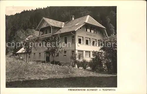 Todtmoos Fremdenheim Schmidt / Todtmoos /Waldshut LKR