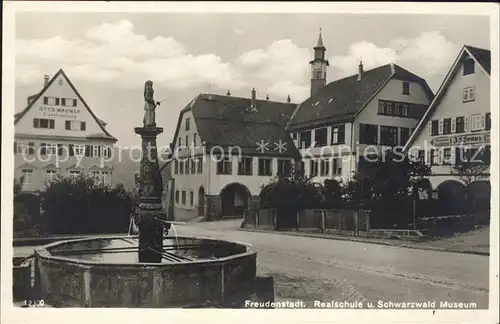 Freudenstadt Realschule und Schwarzwaldmuseum Brunnen / Freudenstadt /Freudenstadt LKR